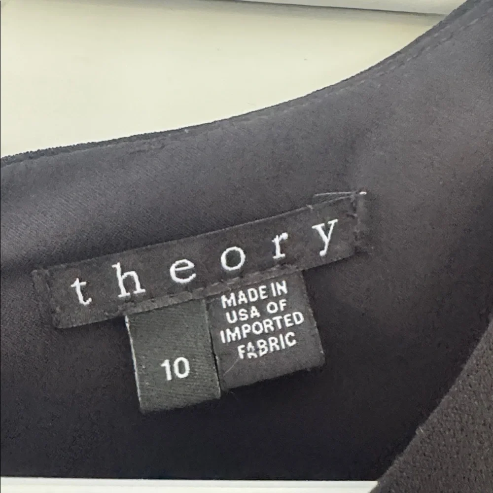 Theory new Black Sleeveless Dress. Sz 10 - Picture 3 of 6